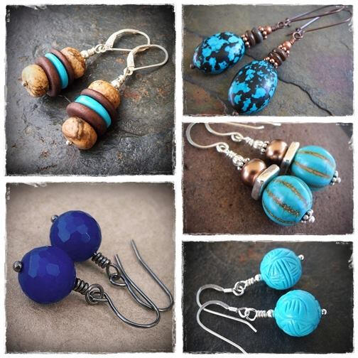 Handcrafted Gemstone Earrings by Kachina Designs Jewelry Handcrafted Gemstone Earrings by Kachina Designs