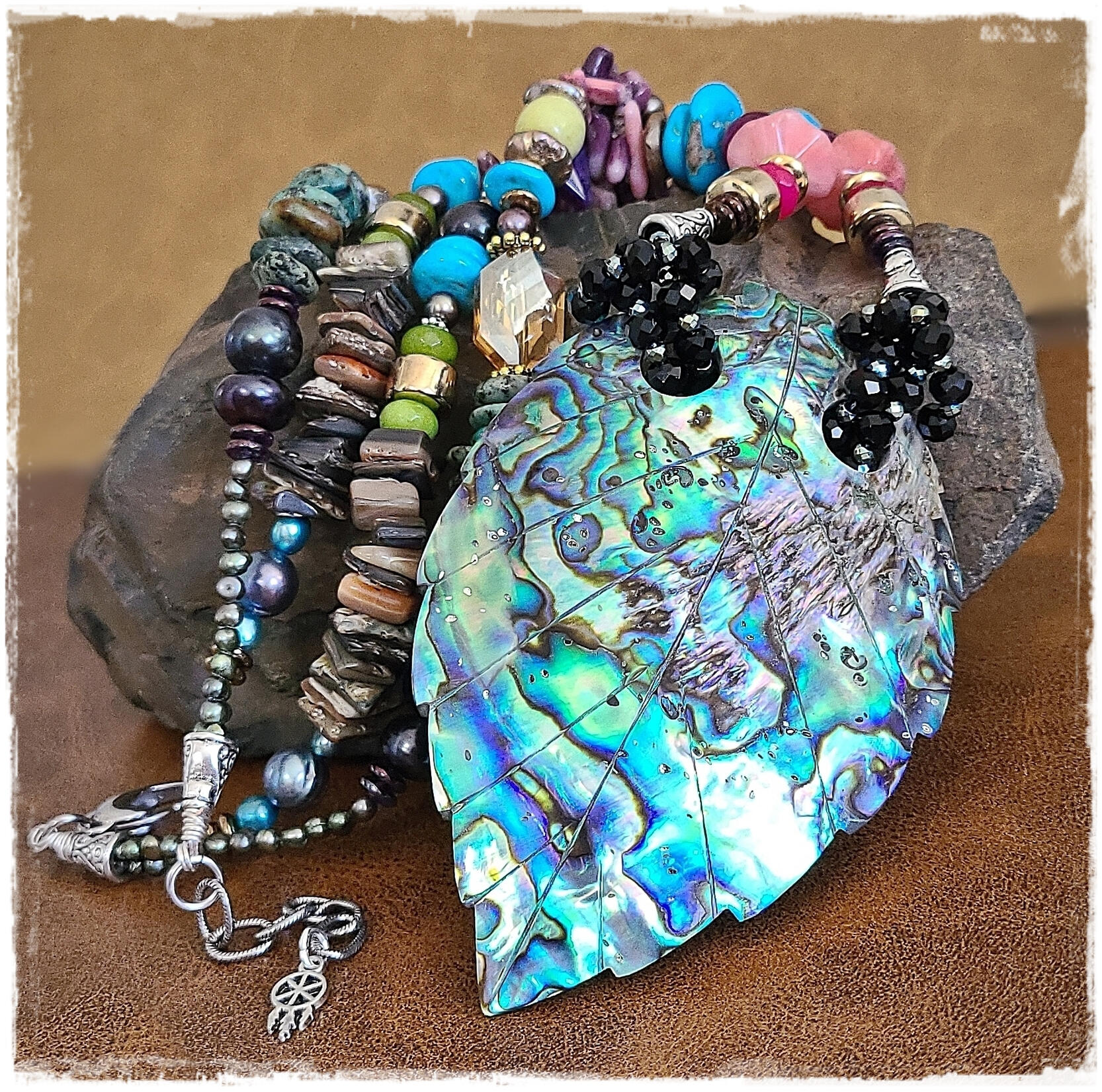 Abalone Artisan Necklace By Kachina Designs Jewelry Abalone Artisan Necklace By Kachina Designs